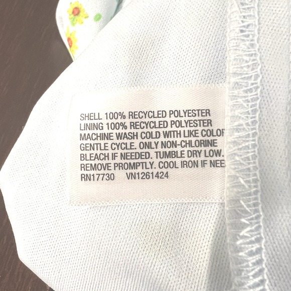 Wild‎ Fable Blue Floral Mini Skirt XX-Large Recycled Polyester Daisy Print NWT - Picture 6 of 6